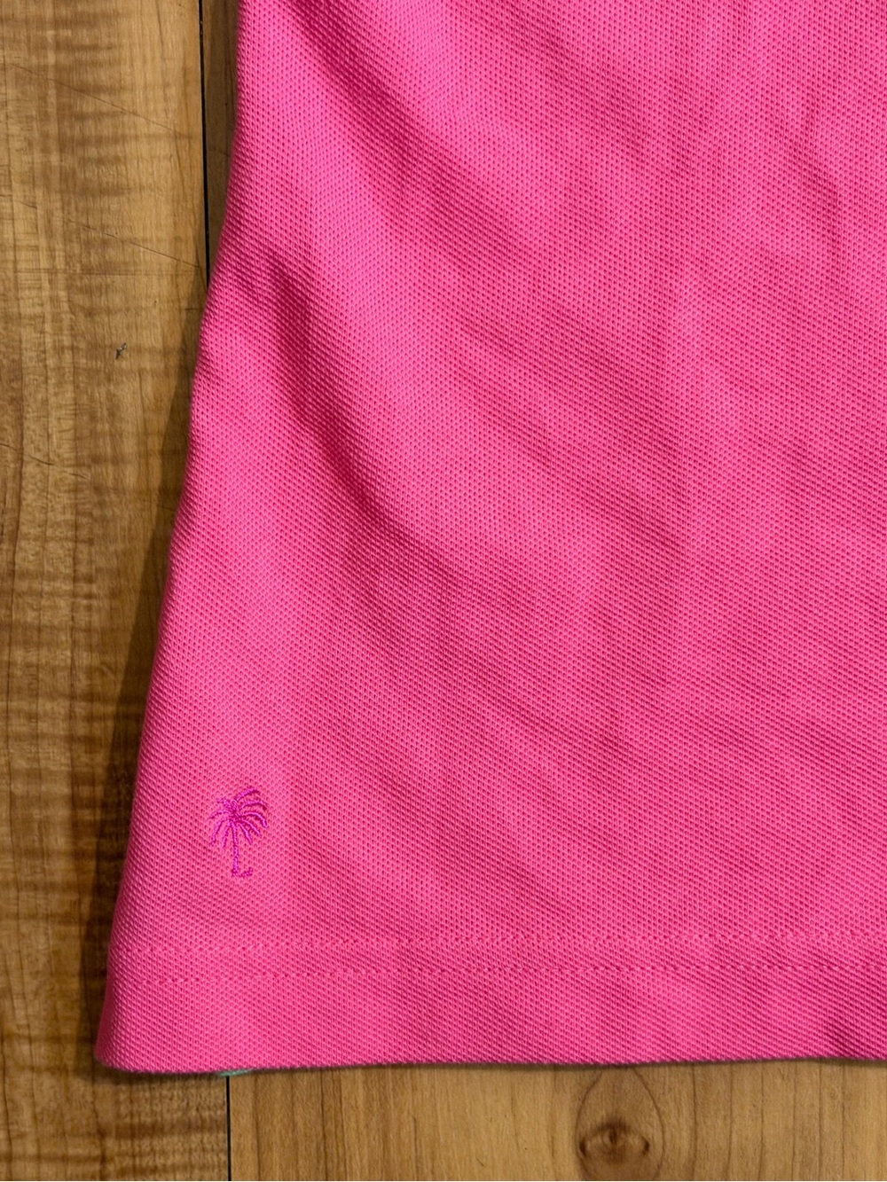 Lilly Pulitzer Pink Pima Cotton Polo Shirt Palm Tree Logo M - Picture 3 of 10